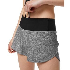 Lululemon Speed Up Mid-Rise Short 4" *Heather Lux Multi Black